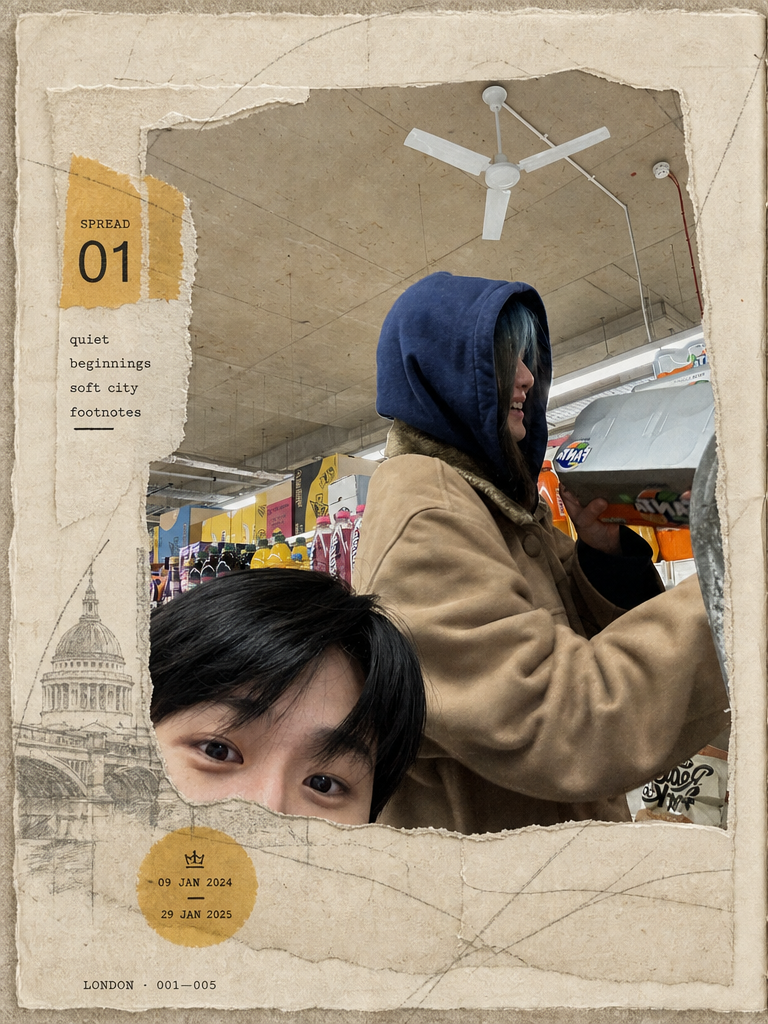 Generated London city zine · First glances · left page
